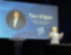 Tim Kilpin on stage keynote tagies 2023