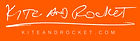 Kite and Rocket Research logo orange bac